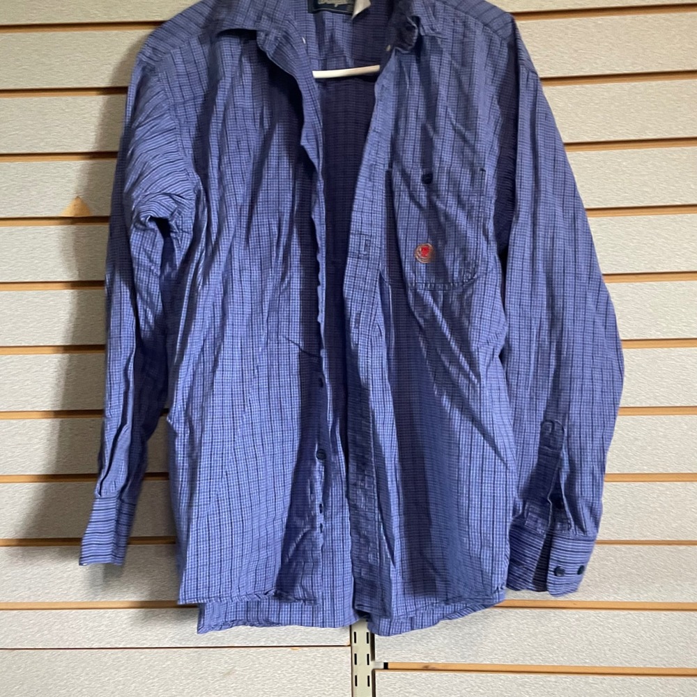 Twenty X by Wrangler Plaid Western Shirt Long Sleeve‎ Button Up Medium